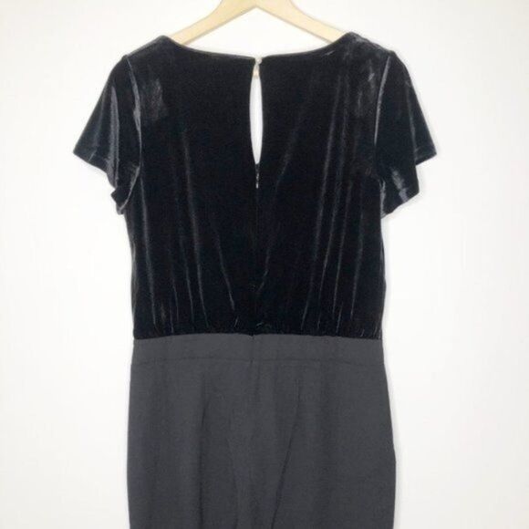 WHITE HOUSE BLACK MARKET VELVET BODICE JUMPSUIT - Picture 5 of 8